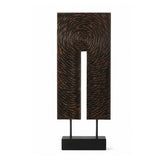 Hectarul - Decoratiune maro din polirasina 58 cm Spiral Yazhi