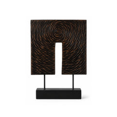 Decoratiune maro din polirasina 35 cm Spiral Yazhi