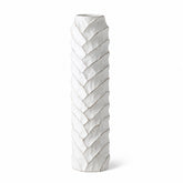 Hectarul - Vaza alba din polirasina 82 cm Rough Wood Yazhi