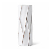 Hectarul - Vaza alba din polirasina 40 cm Rough Wood Yazhi