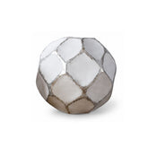 Hectarul - Decoratiune minge alba din polirasina 11 cm Rough Wood Yazhi