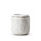 Hectarul - Vaza alba din polirasina 17.5 cm Nature Wood Yazhi