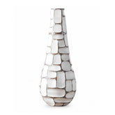 Hectarul - Vaza alba din polirasina 49.5 cm Geometry Yazhi