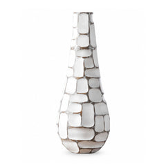 Vaza alba din polirasina 49.5 cm Geometry Yazhi