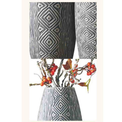 Vaza gri din polirasina 68.5 cm Thai Silk Yazhi