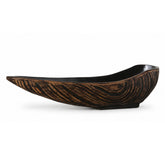 Hectarul - Platou de servire negru din polirasina 48.5 cm Annual Ring Yazhi