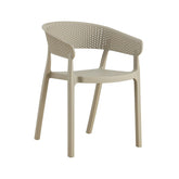 Hectarul - Scaun terasa/gradina taupe din polipropilena Mako HARO