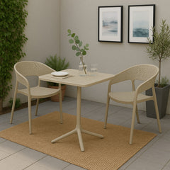 Scaun terasa/gradina taupe din polipropilena Mako HARO