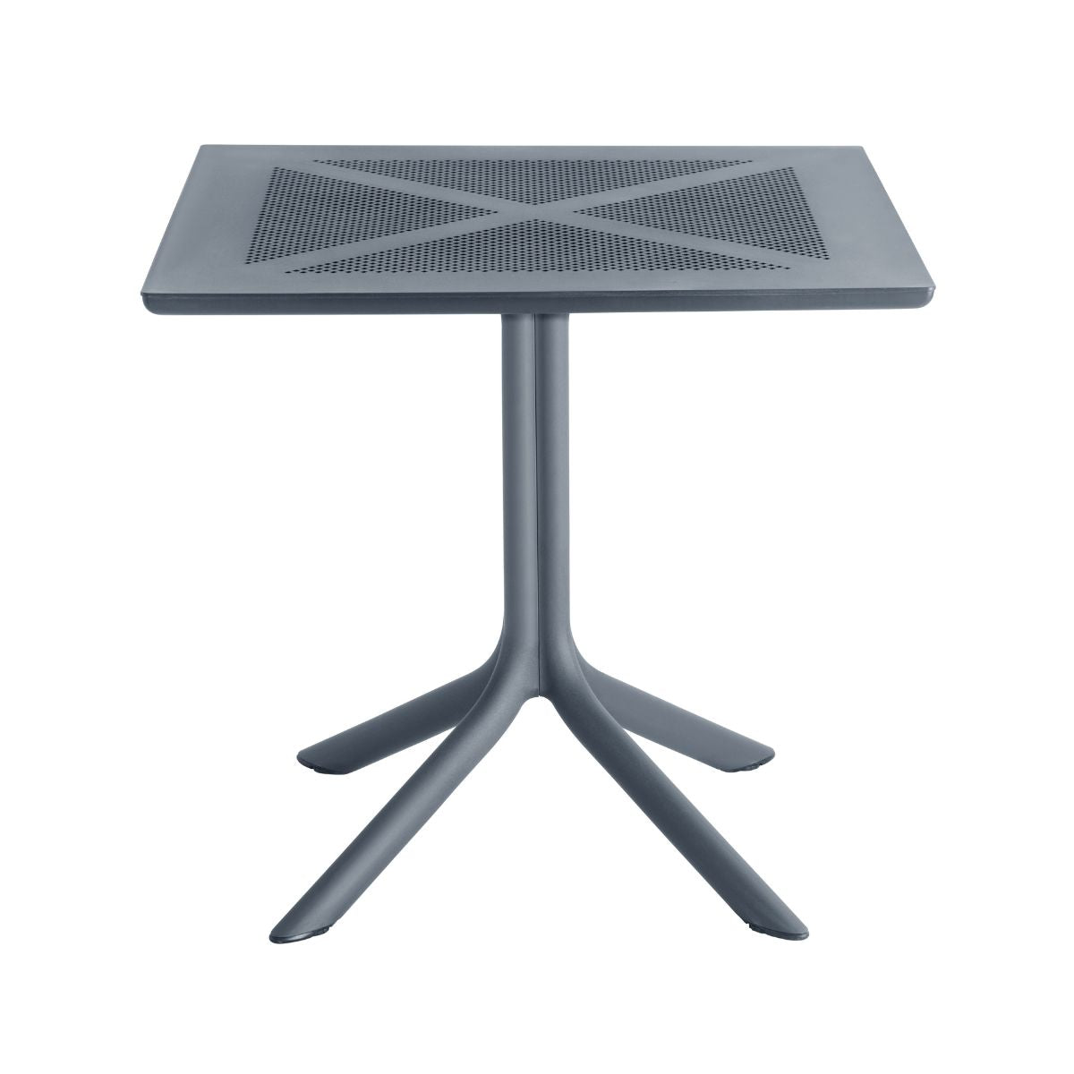 Masa terasa/gradina gri-antracit din polipropilena, 80x80x74 cm, Toledo Bistro, 1, hectarul.ro