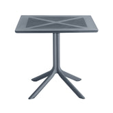 Hectarul - Masa terasa/gradina gri-antracit din polipropilena, 80x80x74 cm, Toledo Bistro