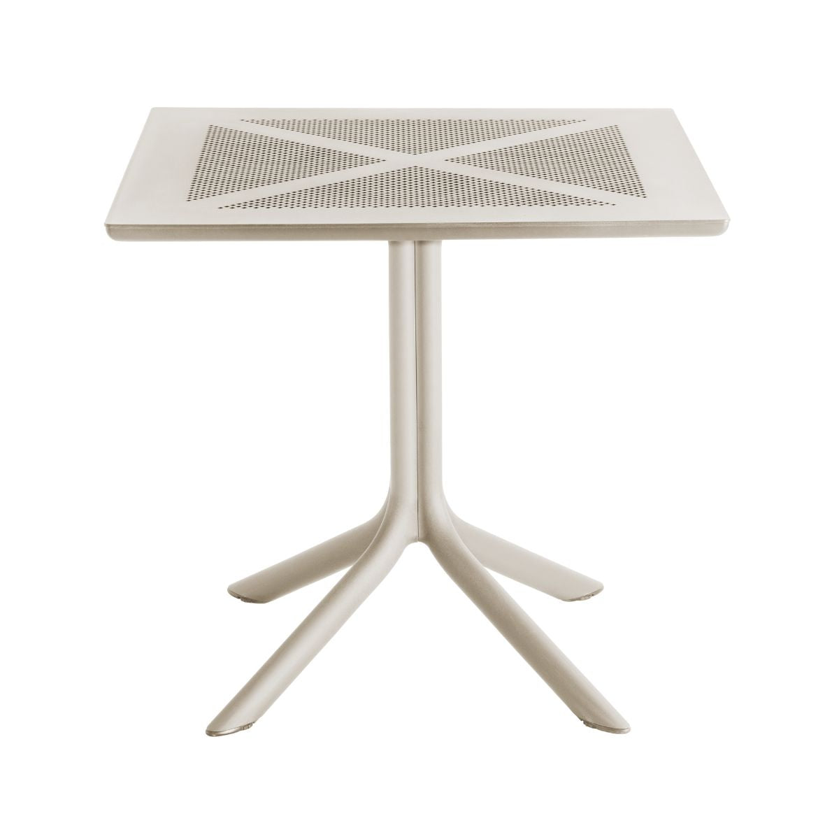 Masa terasa/gradina taupe din polipropilena, 80x80x74 cm, Toledo Bistro, 1, hectarul.ro