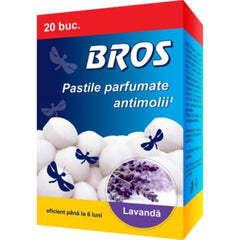 BROS Bile parfumate anti-molii X20