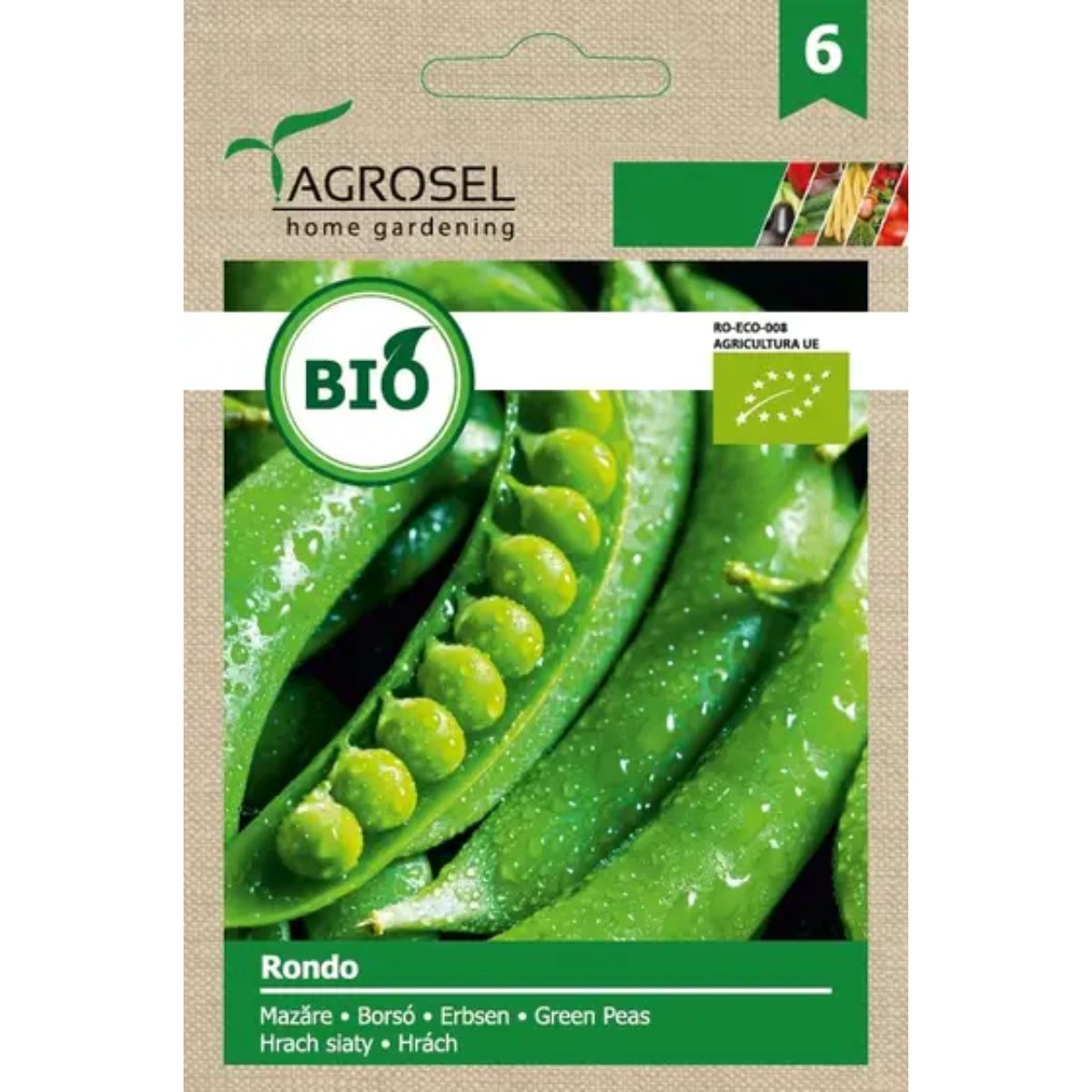 Seminte Mazare Rondo ECO 20 g, 1, hectarul.ro