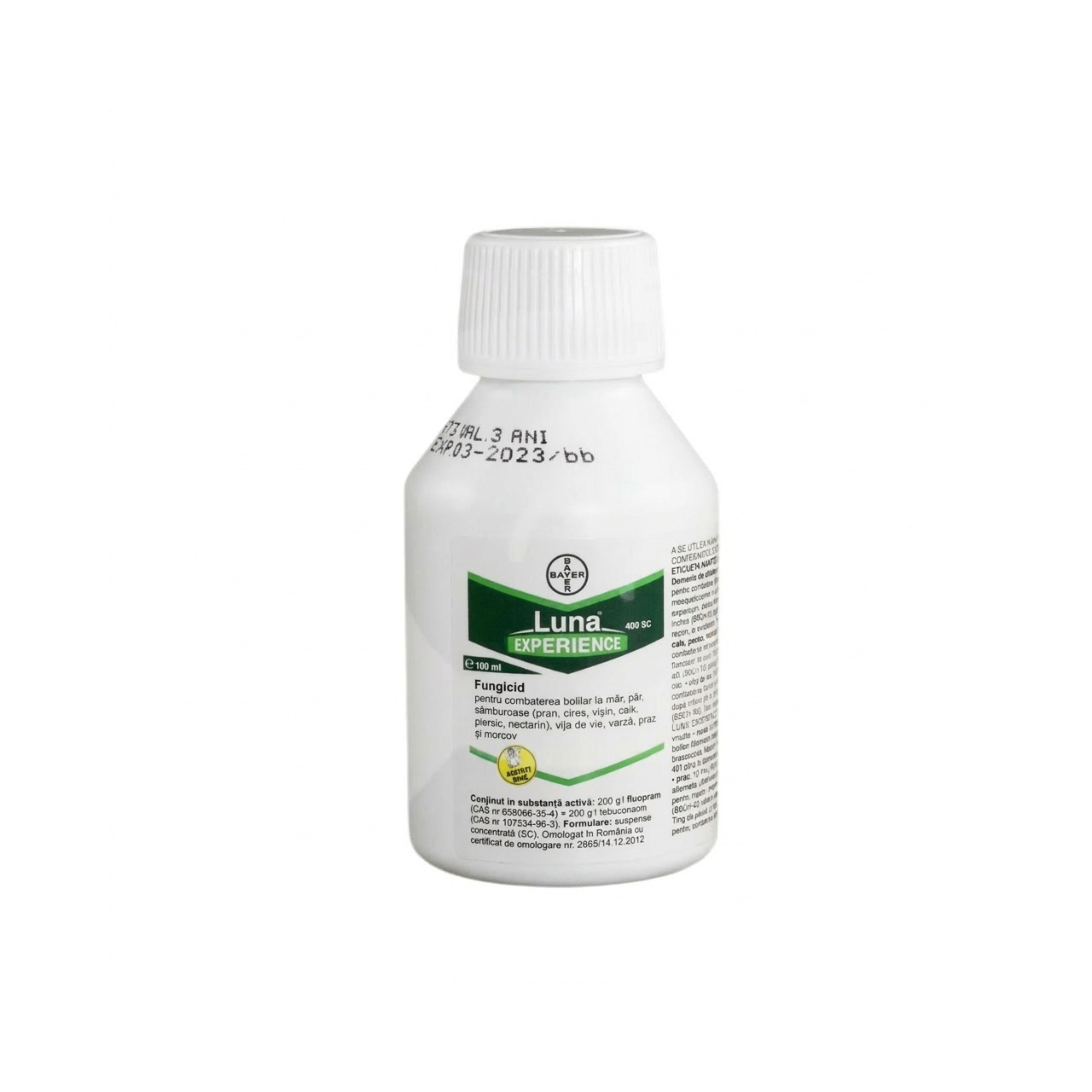 Fungicid pentru pomi fructiferi, vita de vie, varza si morcov, 100 ML, Luna Experience, BAYER, 1, hectarul.ro