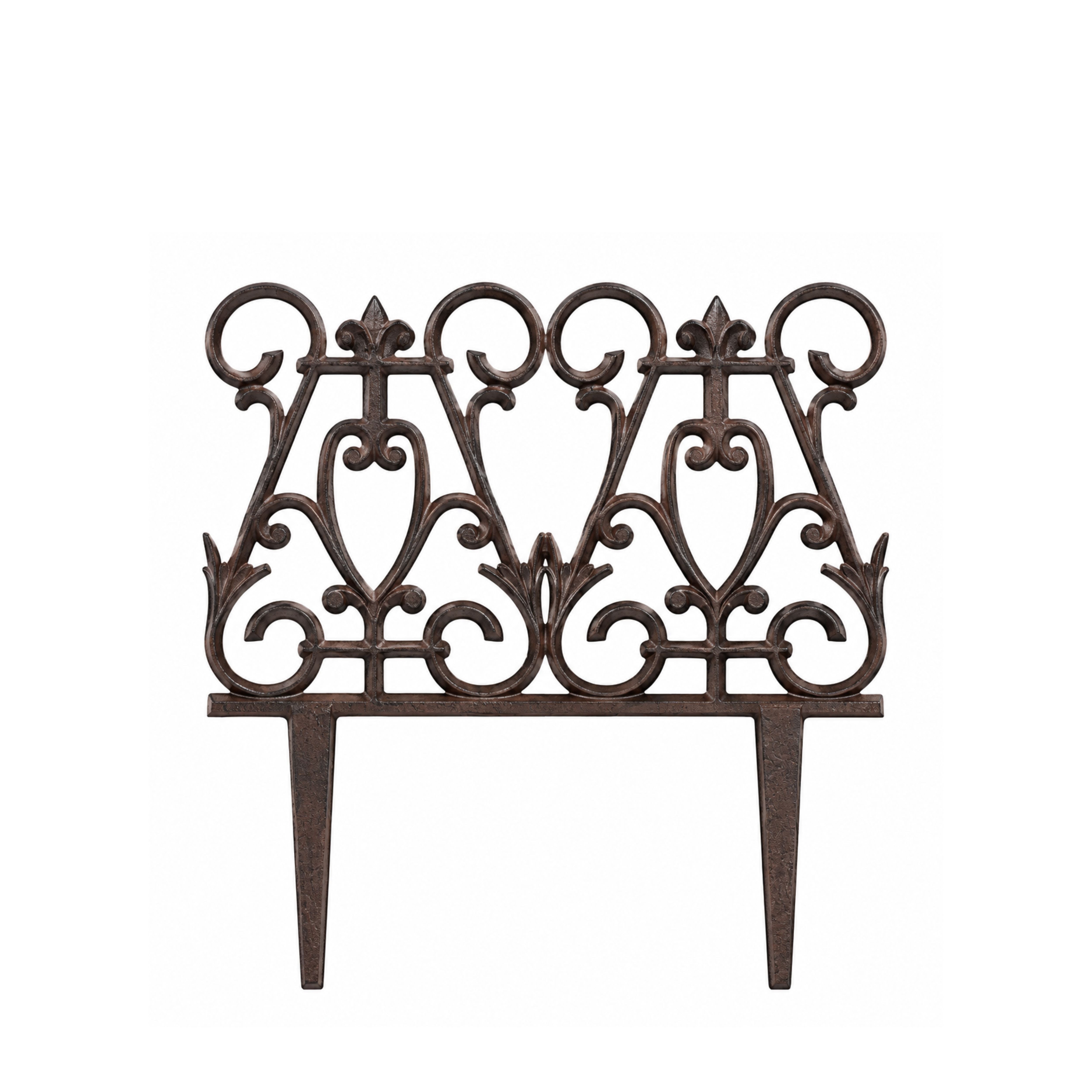 Gard decorativ ruginiu din otel turnat 26x27cm Victorian Esschert Design, 1, hectarul.ro