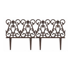 Gard decorativ ruginiu din otel turnat 26x27cm Victorian Esschert Design