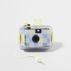 Aparat foto retro cu film, rezistent la apa, 12x4x9 cm Sunnylife Check