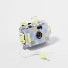 Aparat foto retro cu film, rezistent la apa, 12x4x9 cm Sunnylife Check