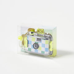 Aparat foto retro cu film, rezistent la apa, 12x4x9 cm Sunnylife Check