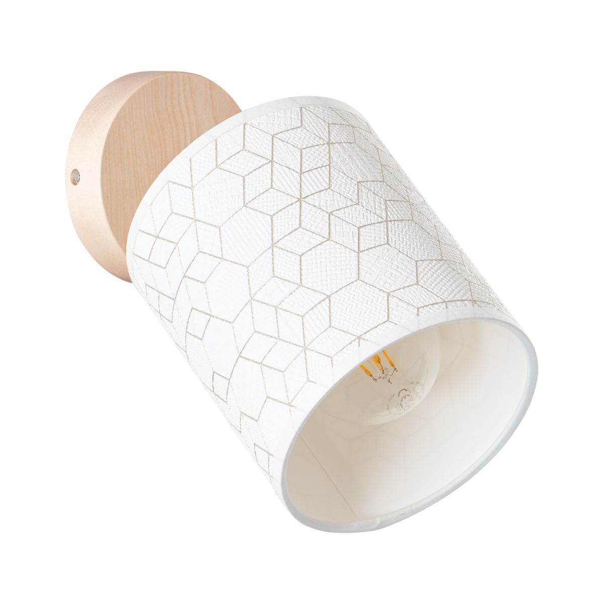 Aplica alba din textil Galance Brilliant, 1, hectarul.ro