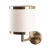 Hectarul - Aplica alb/auriu din metal si textil Ø18 cm Way