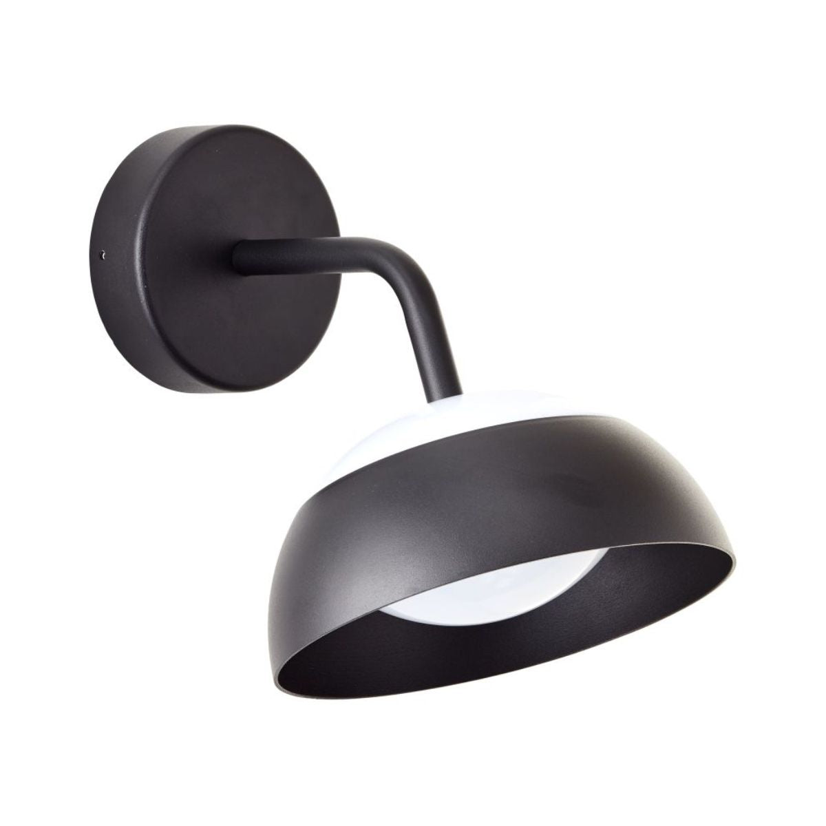 Aplica de exterior negru/alb din aluminiu si policarbonat Matfen LED Brilliant, 1, hectarul.ro