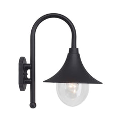 Aplica neagra din aluminiu si plastic Berna Brilliant