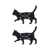 Hectarul - Balamale set 2 bucati dreapta negre din fier Cat Esschert Design