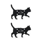 Hectarul - Balamale set 2 bucati stanga negre din fier Cat Esschert Design