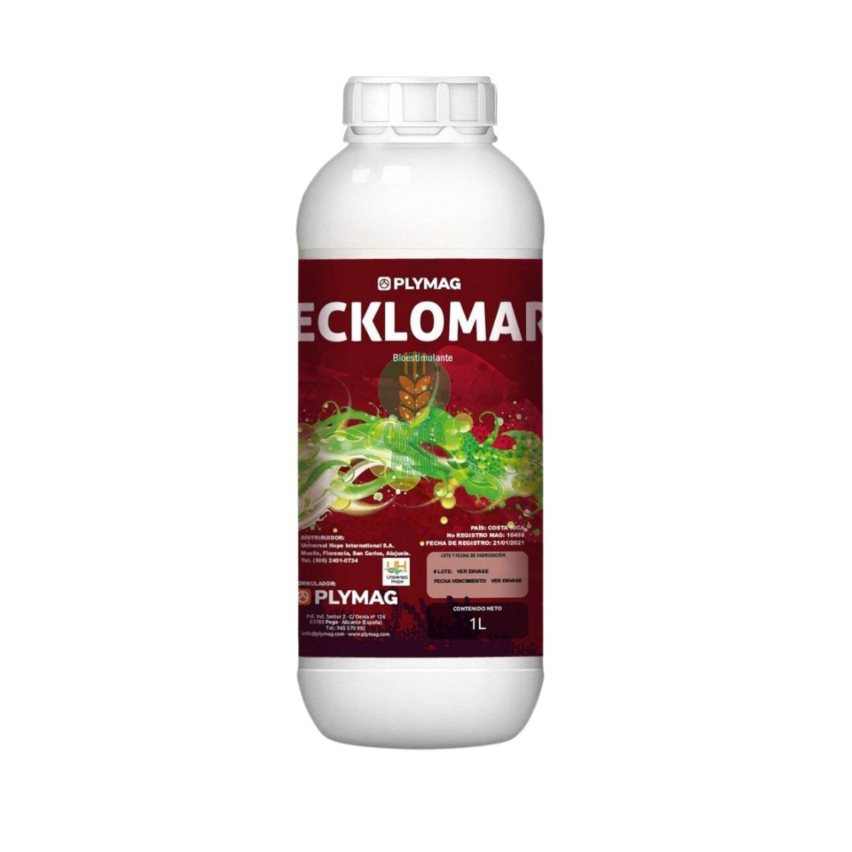 Biostimulator ecologic cu extract de alge 92% Ecklomar, 1L, 1, hectarul.ro