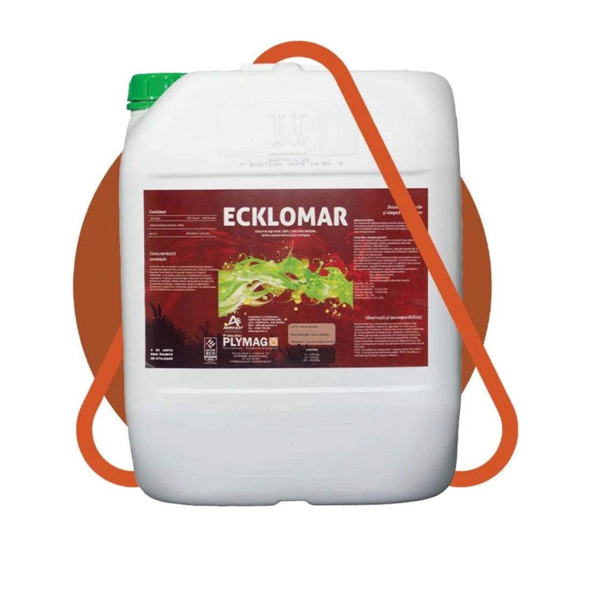 Biostimulator ecologic cu extract de alge 92% Ecklomar, 5L, 1, hectarul.ro
