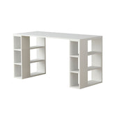 Hectarul - Birou alb din PAL melaminat 140 cm Colmar Decortie