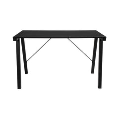 Birou negru din sticla mata si otel, 125 x 65 cm, Typhoon Actona