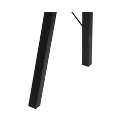 Birou negru din sticla mata si otel, 125 x 65 cm, Typhoon Actona