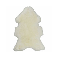 Blana naturala de oaie Texel, M (70-90 cm), culoare alba