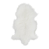 Hectarul - Blana naturala de oaie Tibetana, 90x110 cm, culoare alba