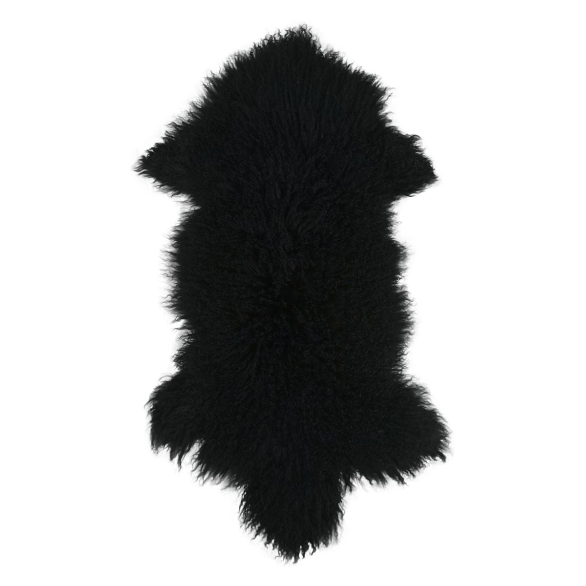 Blana naturala de oaie Tibetana, XL (90-110 cm), colorata Negru, 1, hectarul.ro