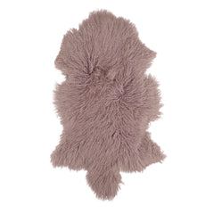 Blana naturala de oaie Tibetana, 90x110 cm, culoare Roz