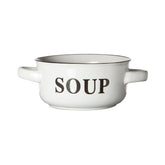 Hectarul - Bol alb din material ceramic Ø13,5 cm Text Soup Cosy&Trendy