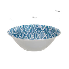 Bol alb/albastru Plants Φ20X6 Inart