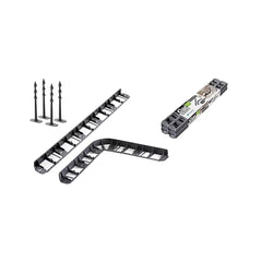 Bordura decorativa 4.8 m lungime, pentru delimitare gazon din polipropilena si 24 de cuie tip harpon