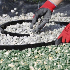 Bordura decorativa 4.8 m lungime, pentru delimitare gazon din polipropilena si 24 de cuie tip harpon