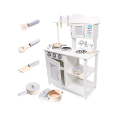 Bucatarie din lemn MDF pentru copii cu accesorii 85cm