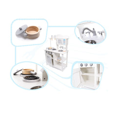 Bucatarie din lemn MDF pentru copii cu accesorii 85cm