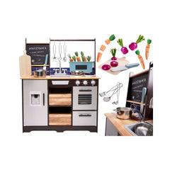 Bucatarie din lemn pentru copii cu accesorii, MDF, LOFT XXL, 74 x 31 x 96 cm