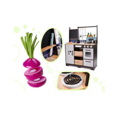 Bucatarie din lemn pentru copii cu accesorii, MDF, LOFT XXL, 74 x 31 x 96 cm