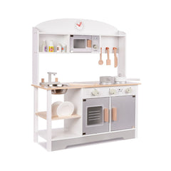 Bucatarie din lemn pentru copii cu accesorii MODERN CLASSIC, MDF, 68 x 25.5 x 82 cm