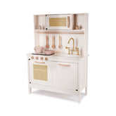 Hectarul - Bucatarie din lemn pentru copii cu accesorii retro, MDF, BOHO 68cm x 29cm x 100 cm