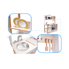 Bucatarie din lemn pentru copii din MDF cu accesorii, LULILO