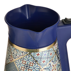 Cafetiera electrica albastra 350 ml.